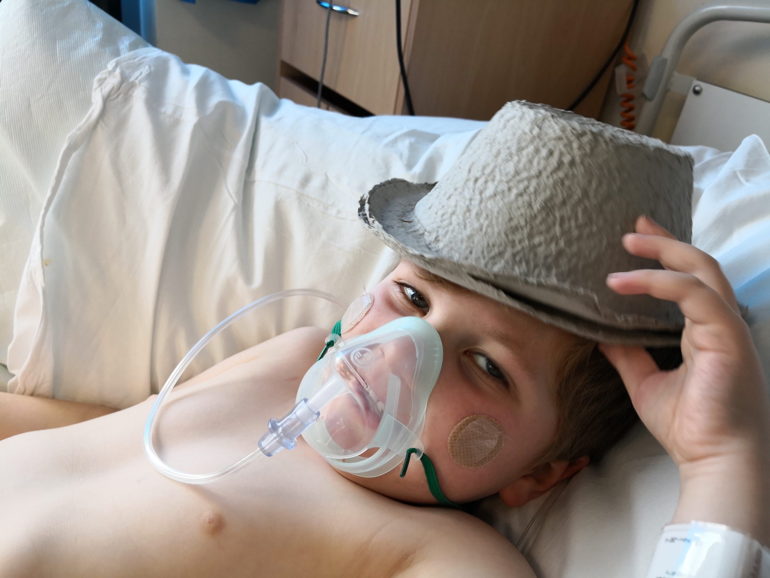 the old bedpan on head trick