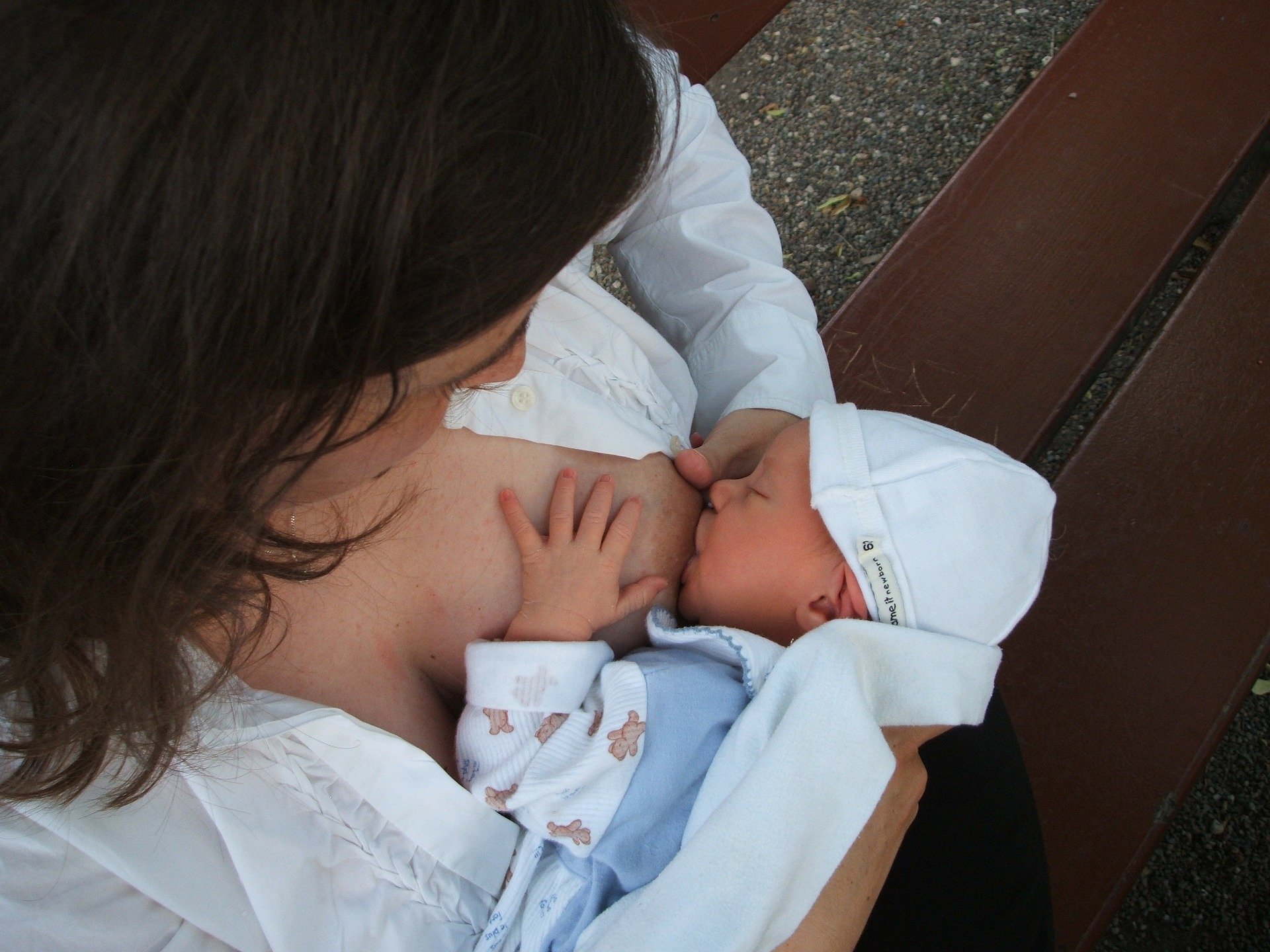 woman breastfeeding