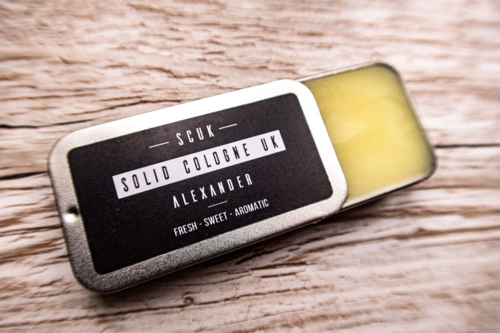 half-open solid cologne tin