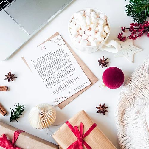 a xmassy looking letter