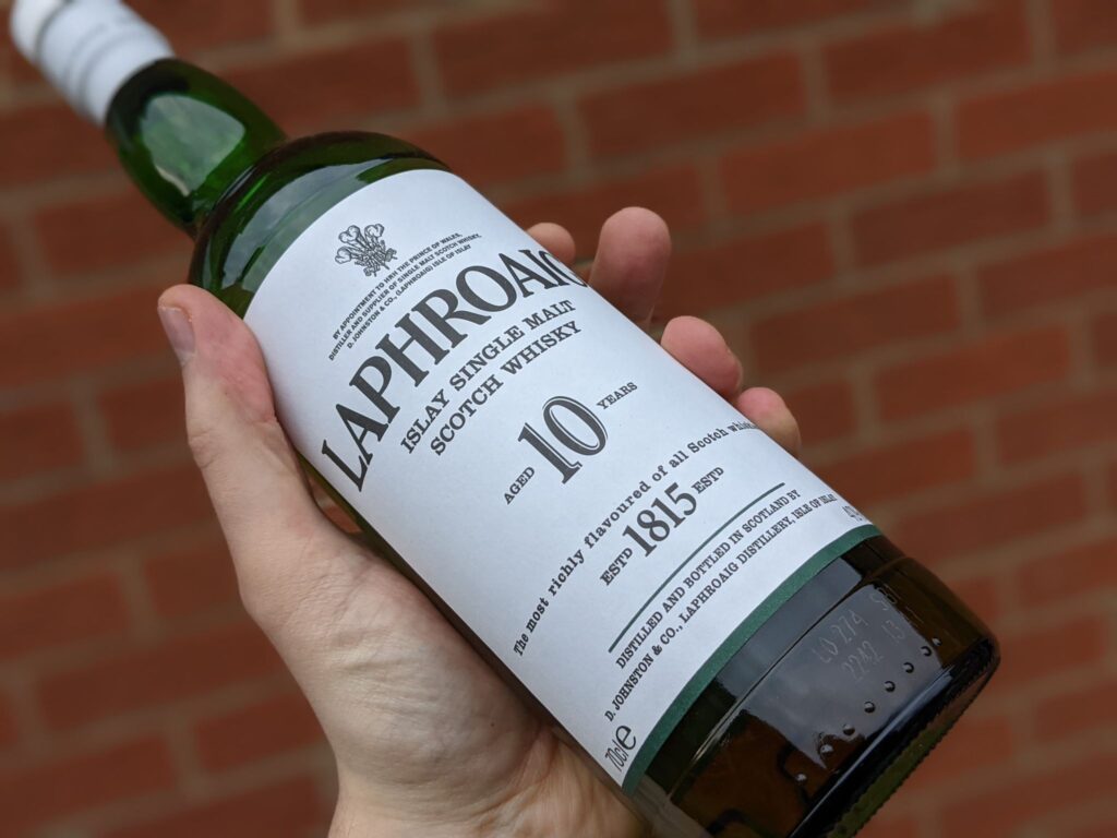 laphroaig 10 review bottle