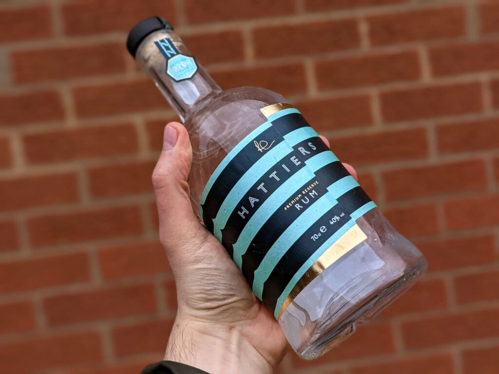 my obligatory bottle against brick wall photo. This time hattiers egremont rum