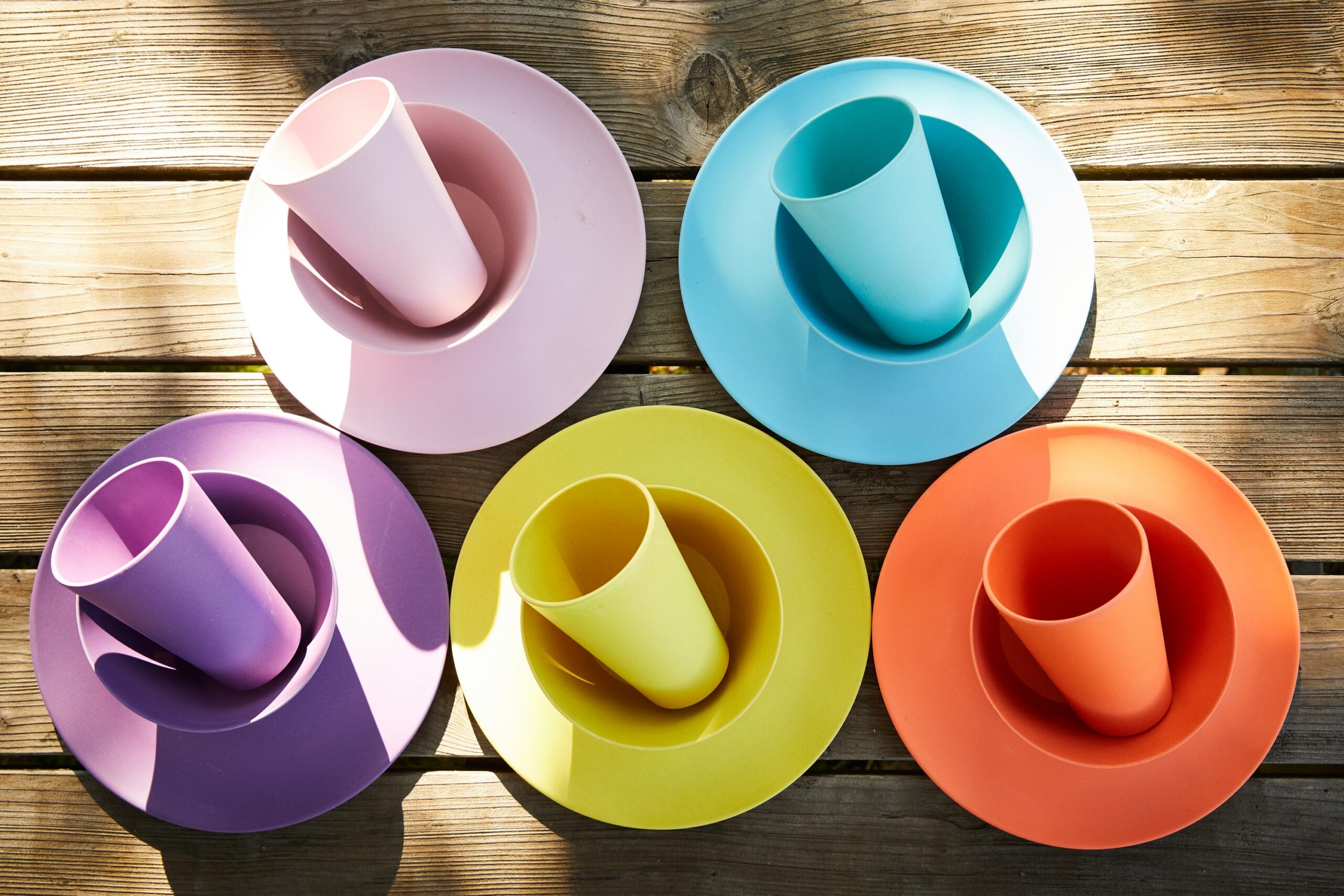 cups and plates