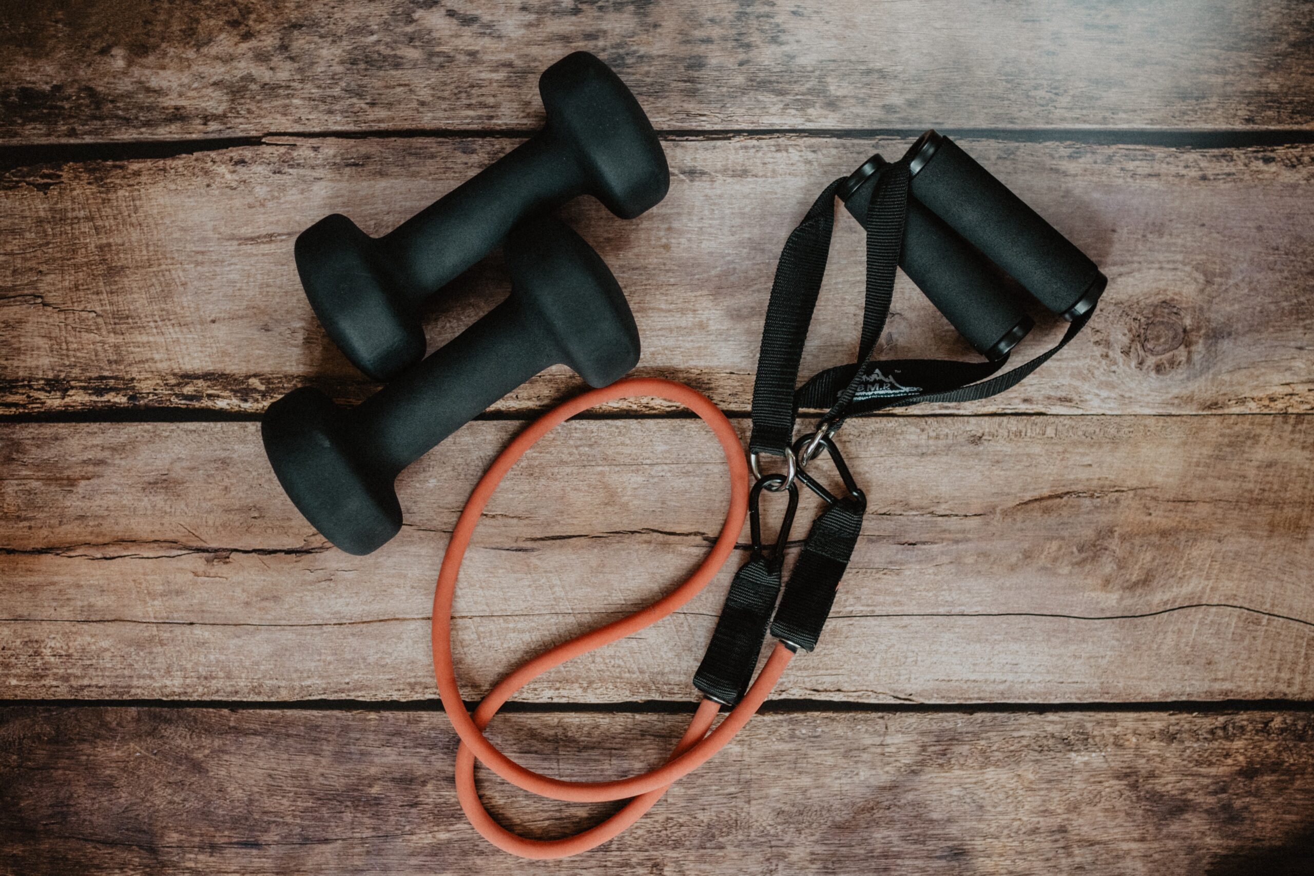 selection of home workout equipment for small spaces