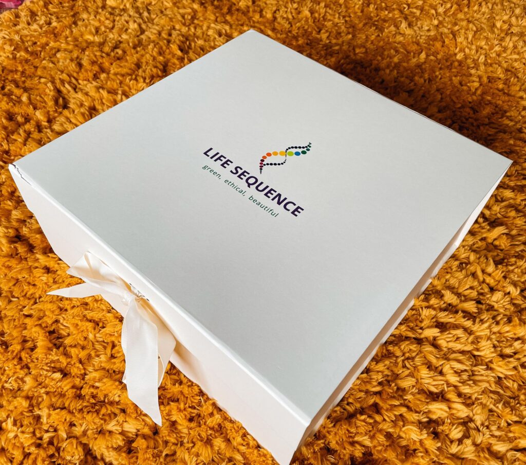 An unopened life sequence mystery box.
