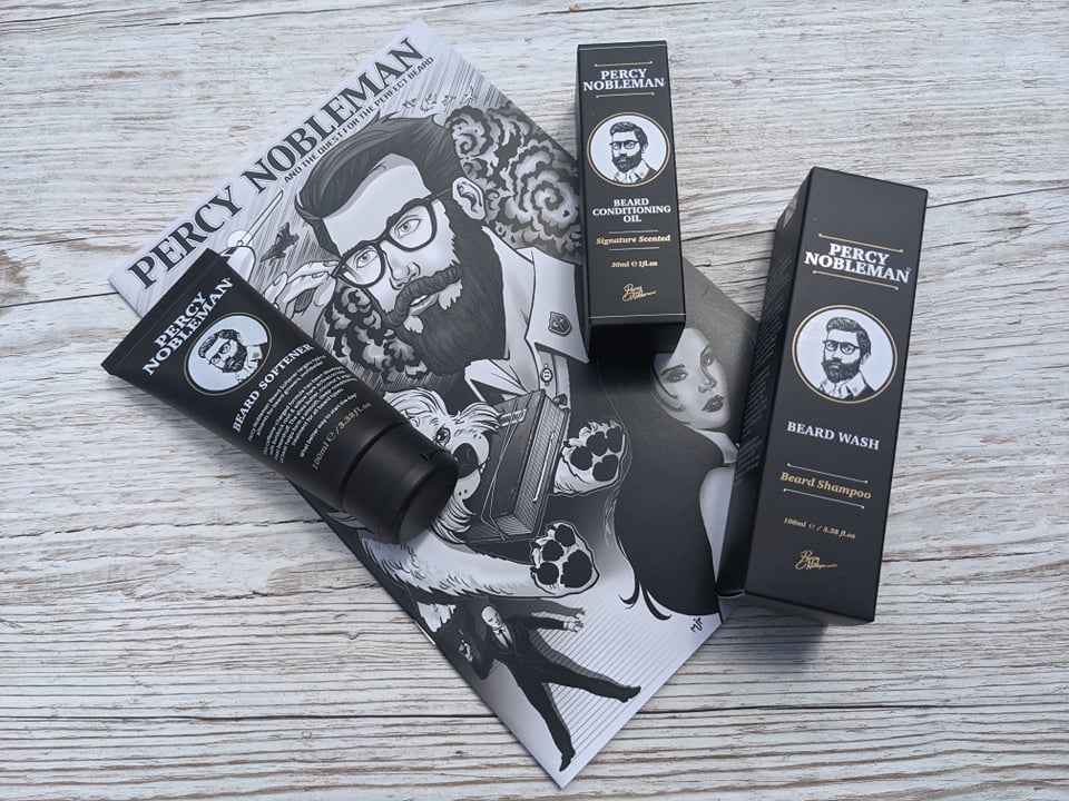 percy nobleman beard products and comic