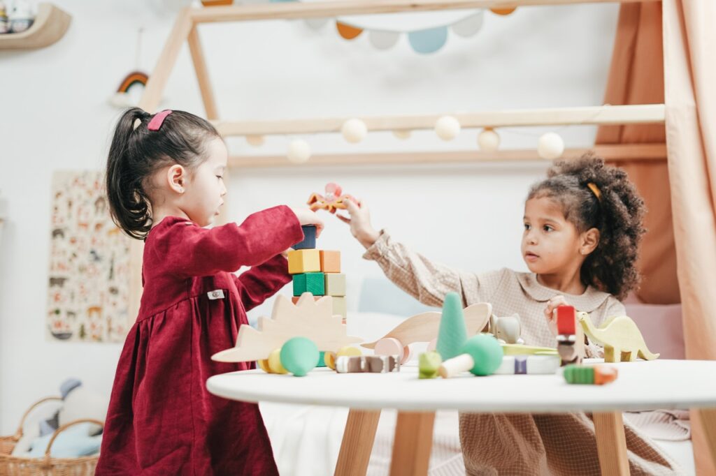 kids playing at nursery