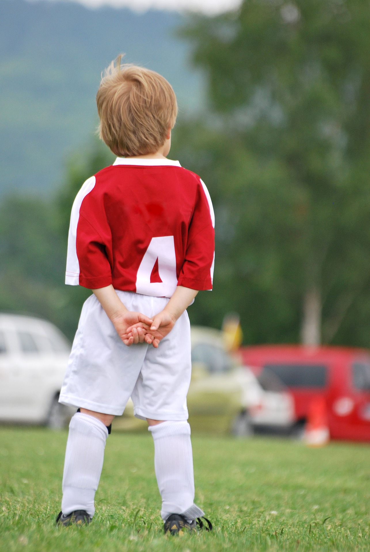young lad in rugby kit