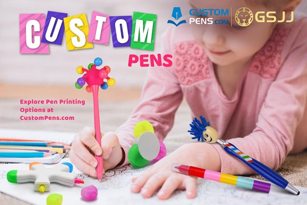 custom pen graphic child plating with it