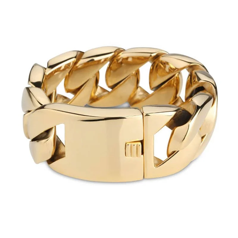 huge gold bracelet