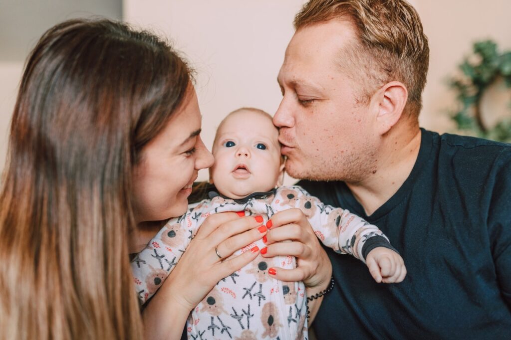 young family with baby