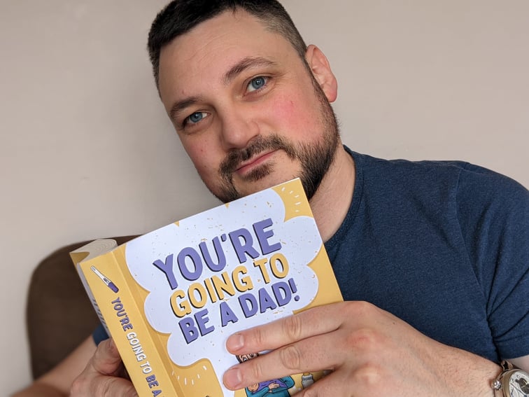 me reading the book