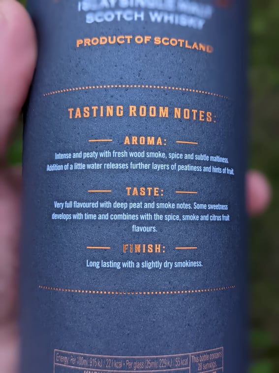 Tasting notes on the glen marnoch islay review bottle case