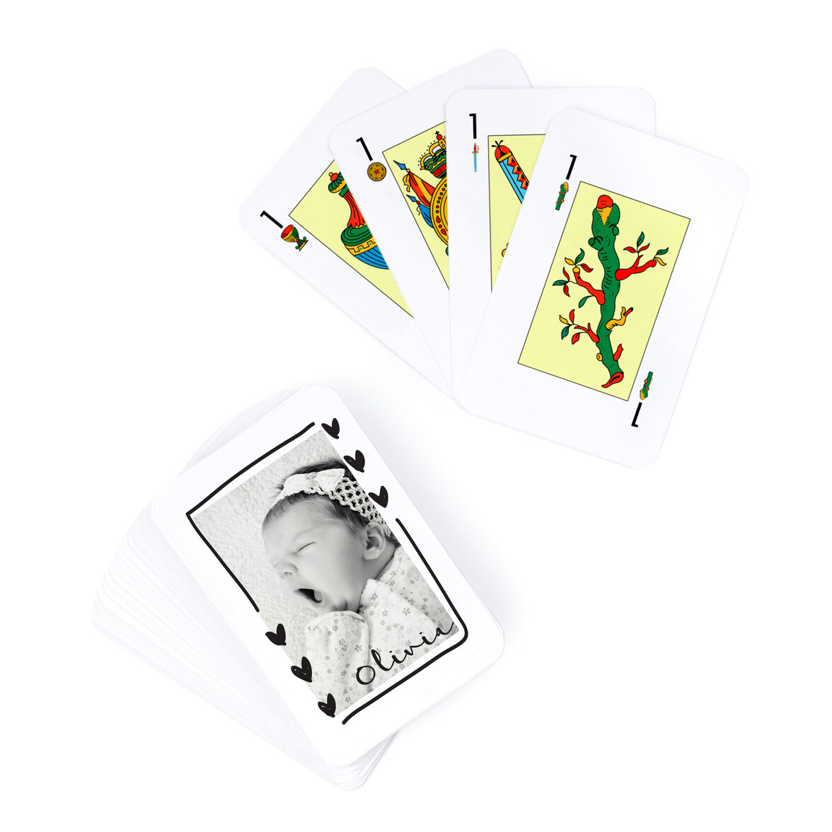 personalised fathers day gifts like these playing cards are great