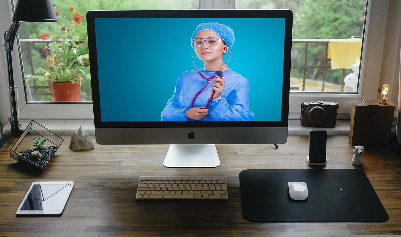 nurse on screen