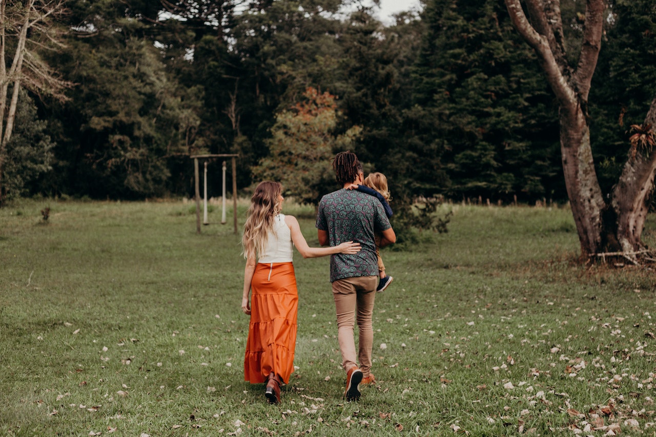 family in park