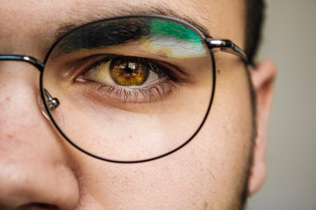 close up of specs