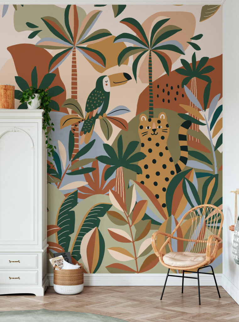 animal wall mural