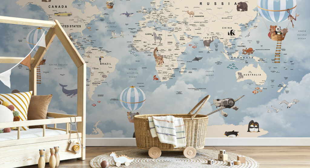 atlas wallpaper mural