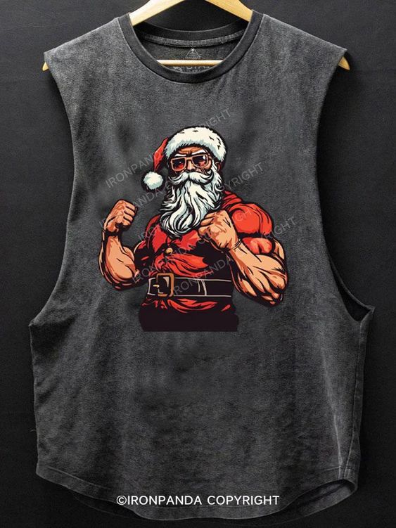 santa on a gym shirt
