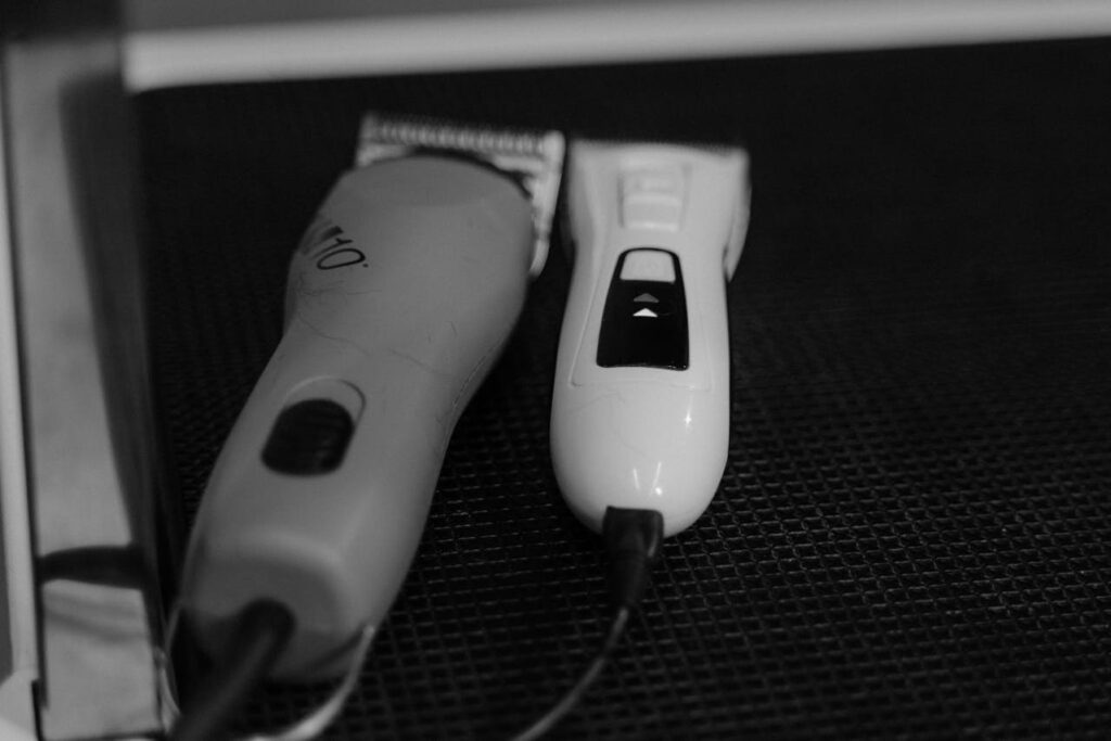 two electric shavers