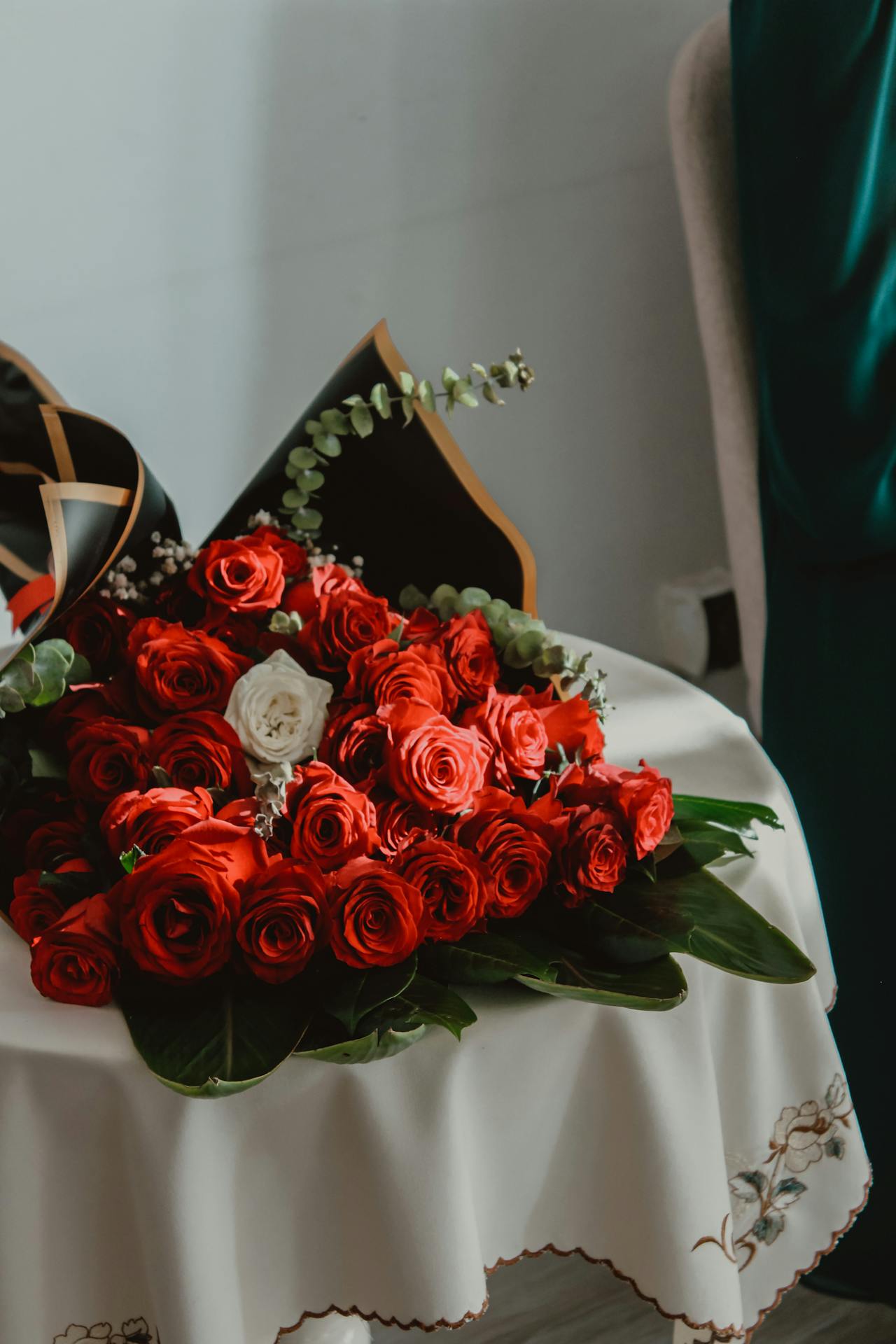flowers on table