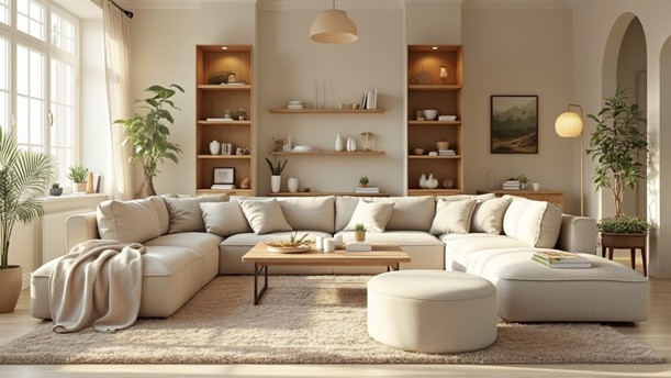 A cosy modern living room