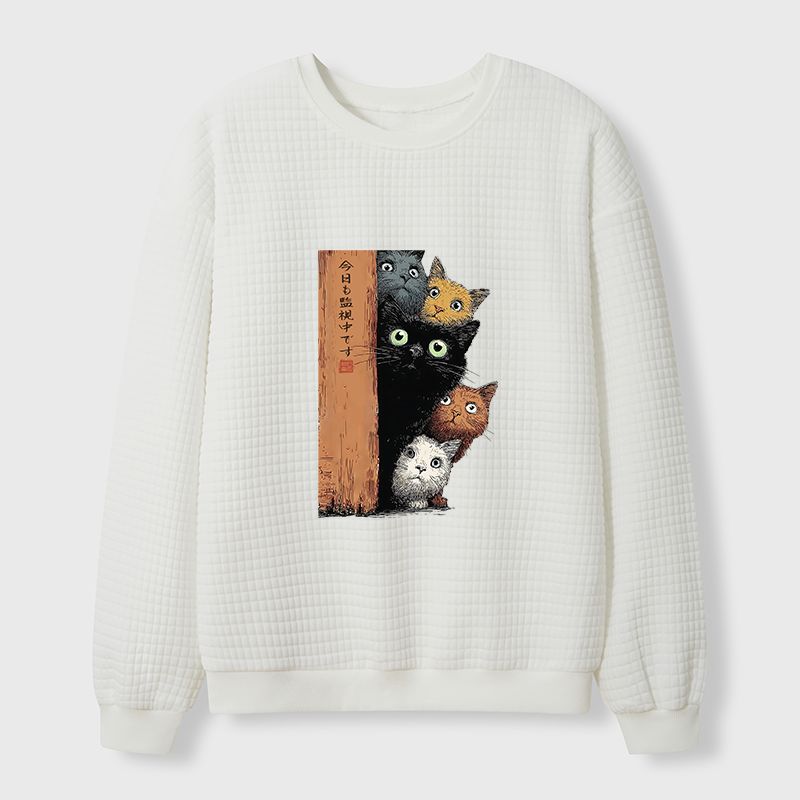 Japanese waffle sweatshirt
