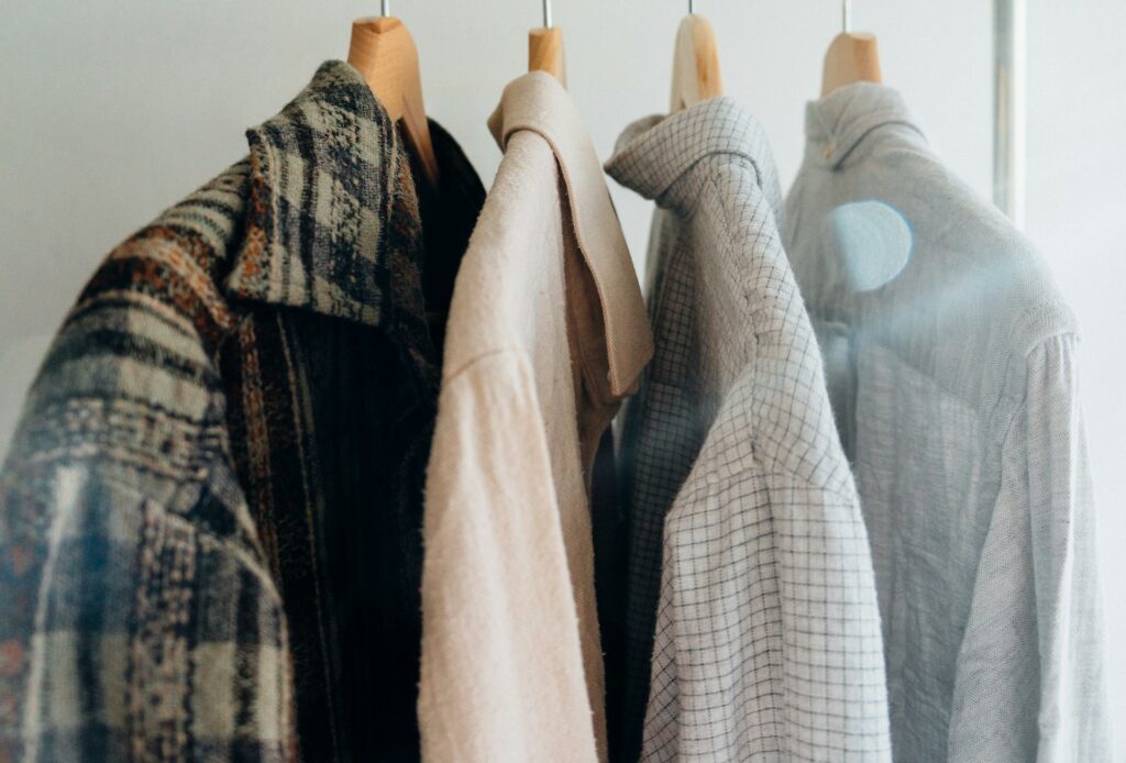 shirts hanging